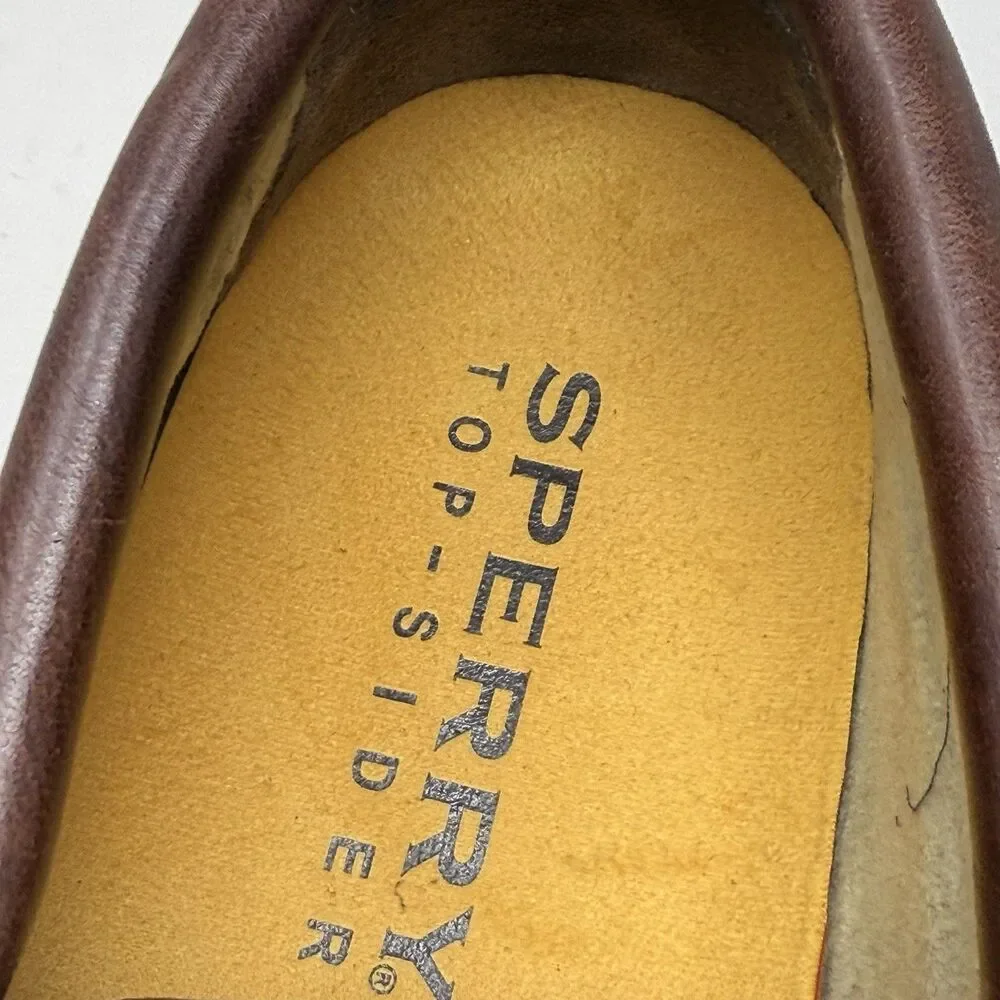 Sperry Authentic Original 3-Eye Lug Sole Boat Shoes Mens 10.5 M Brown Leather